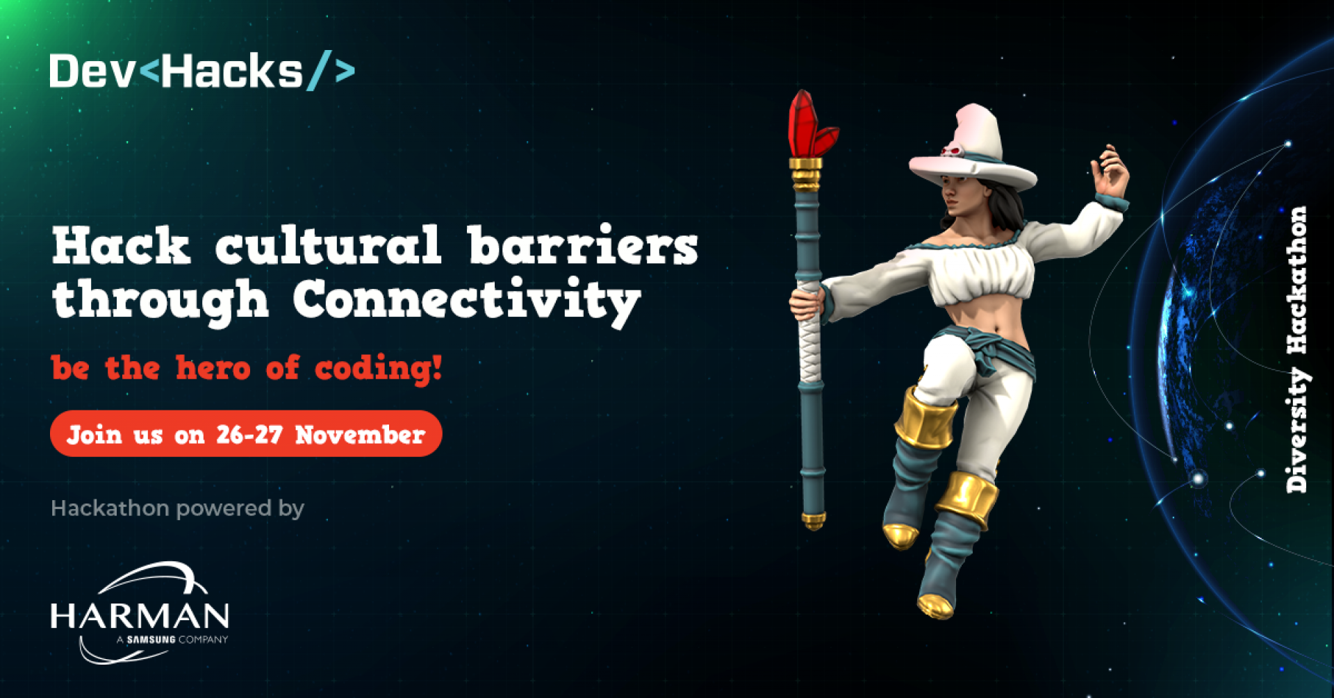 LET’S HACK CULTURAL BARRIERS THROUGH CONNECTIVITY, THIS WEEK IN A 24 H HACKATHON POWER BY HARMAN