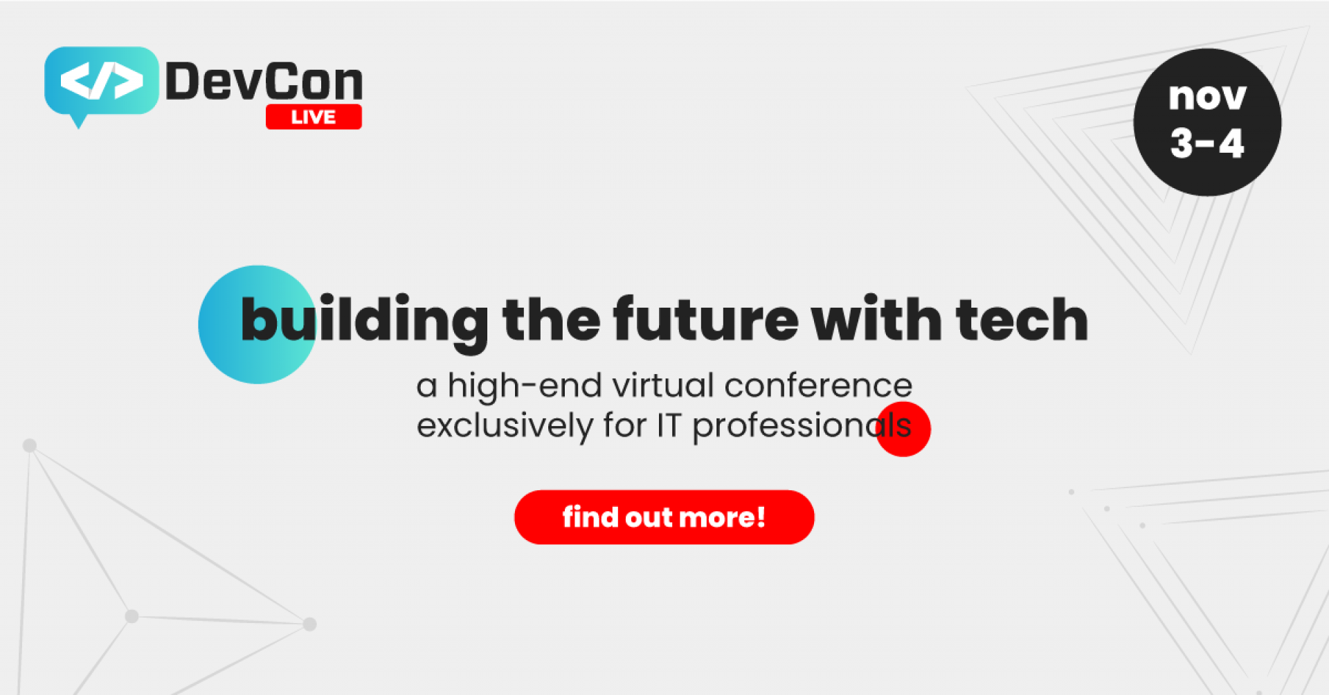 DEVCON LIVE IS RETURNNG ON NOVEMBER 3-4TH WITH NEW DEDICATED STAGES AND ...