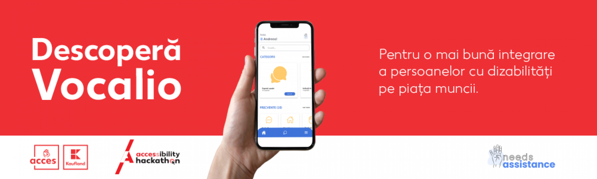 VOCALIO, THE APPLICATION THAT WON THE ACCESSIBILITY HACKATHON, HAS OFFICIALLY LAUNCHED