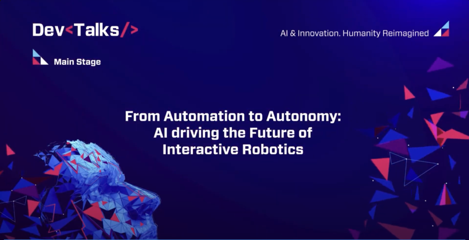 Throwback to DevTalks Romania @ Sethu Vijayakumar - From Automation to Autonomy: AI driving the Future of Interactive Robotics